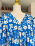 Women V-Neck Backless Long Latern Sleeves Flowy Short Dresses
